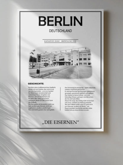 Berlin Stadion Leinwand