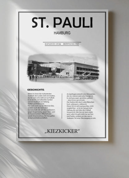 St. Pauli Stadion Leinwand