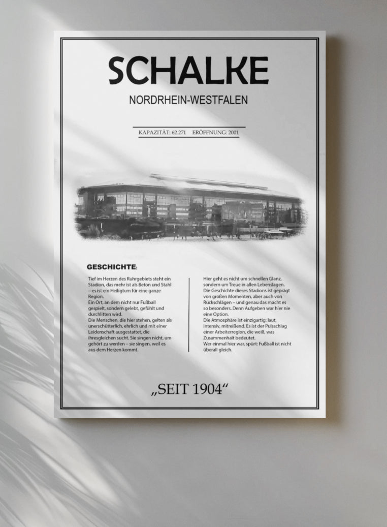Schalke Stadion Leinwand