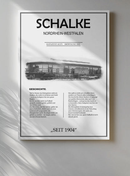Schalke Stadion Leinwand
