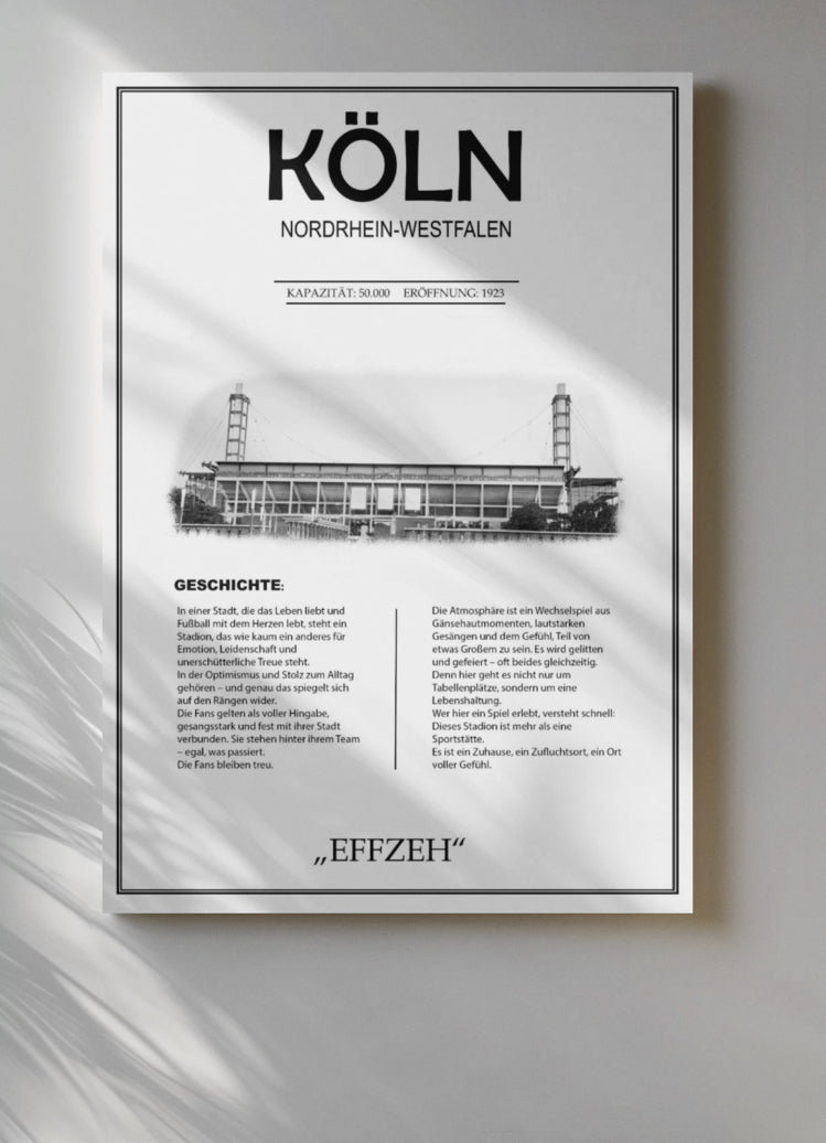 Köln Stadion Leinwand