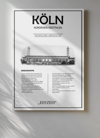Köln Stadion Leinwand