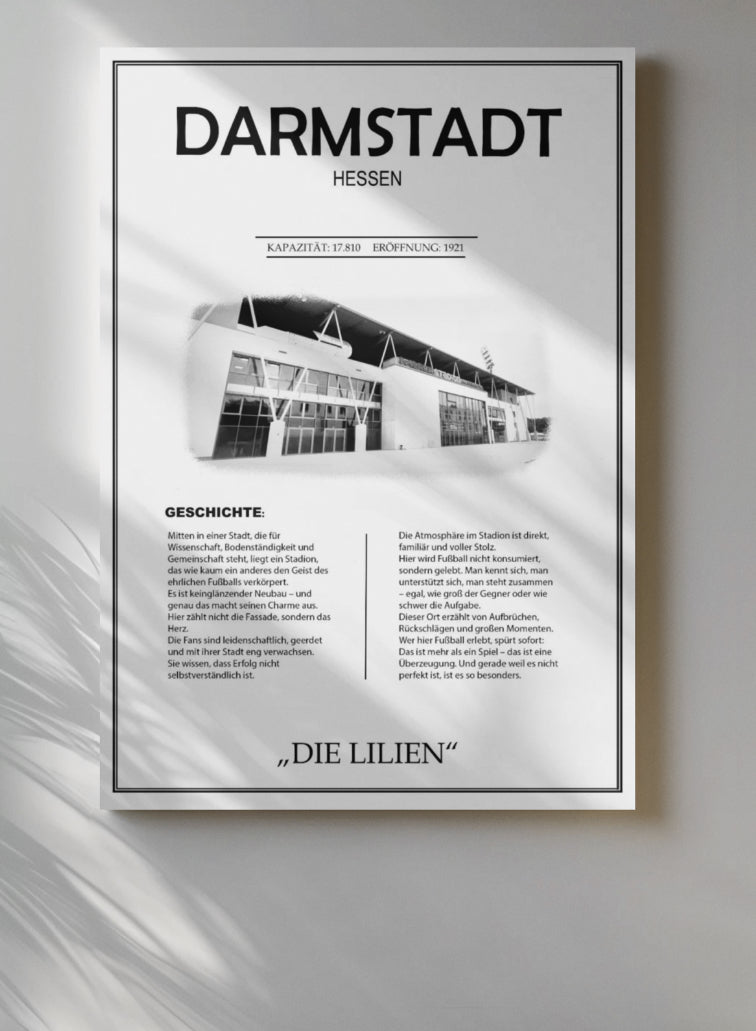Darmstadt Stadion Leinwand