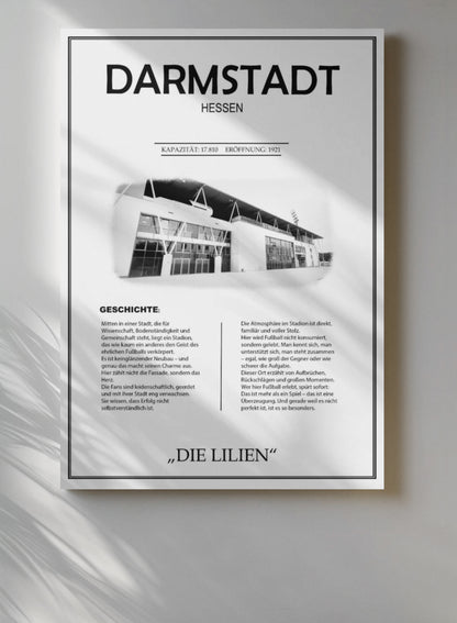 Darmstadt Stadion Leinwand