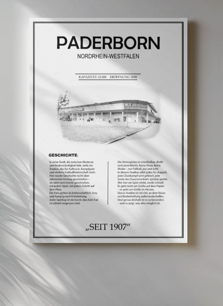 Paderborn Stadion Leinwand
