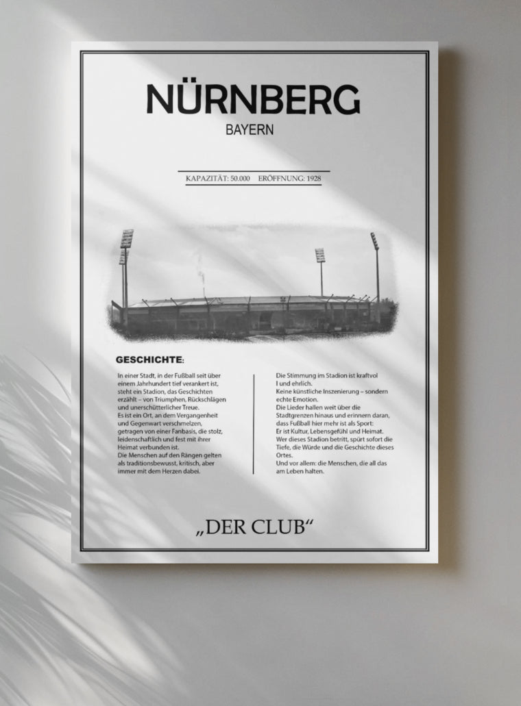 Nürnberg Stadion Leinwand