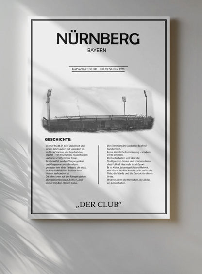 Nürnberg Stadion Leinwand