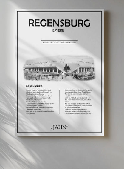 Regensburg Stadion Leinwand
