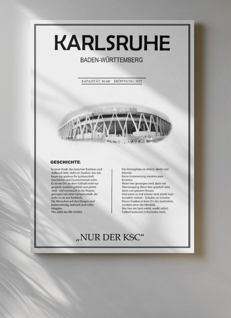 Karlsruhe Stadion Leinwand