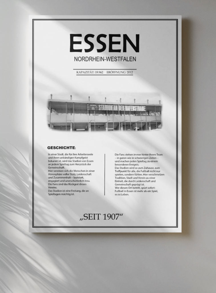 Essen Stadion Leinwand