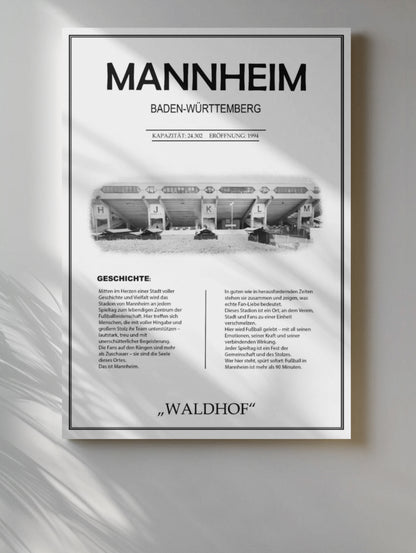 Mannheim Stadion Leinwand