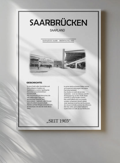 Saarbrücken Stadion Leinwand