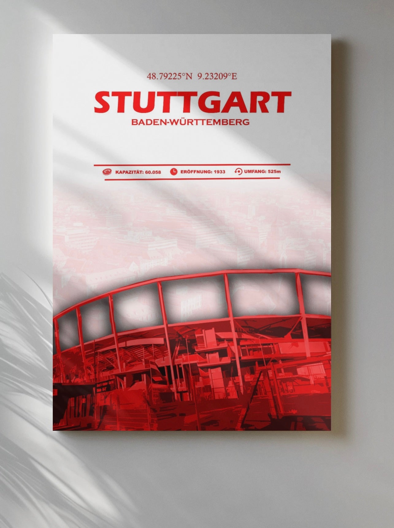 Stuttgart Stadion Leinwand