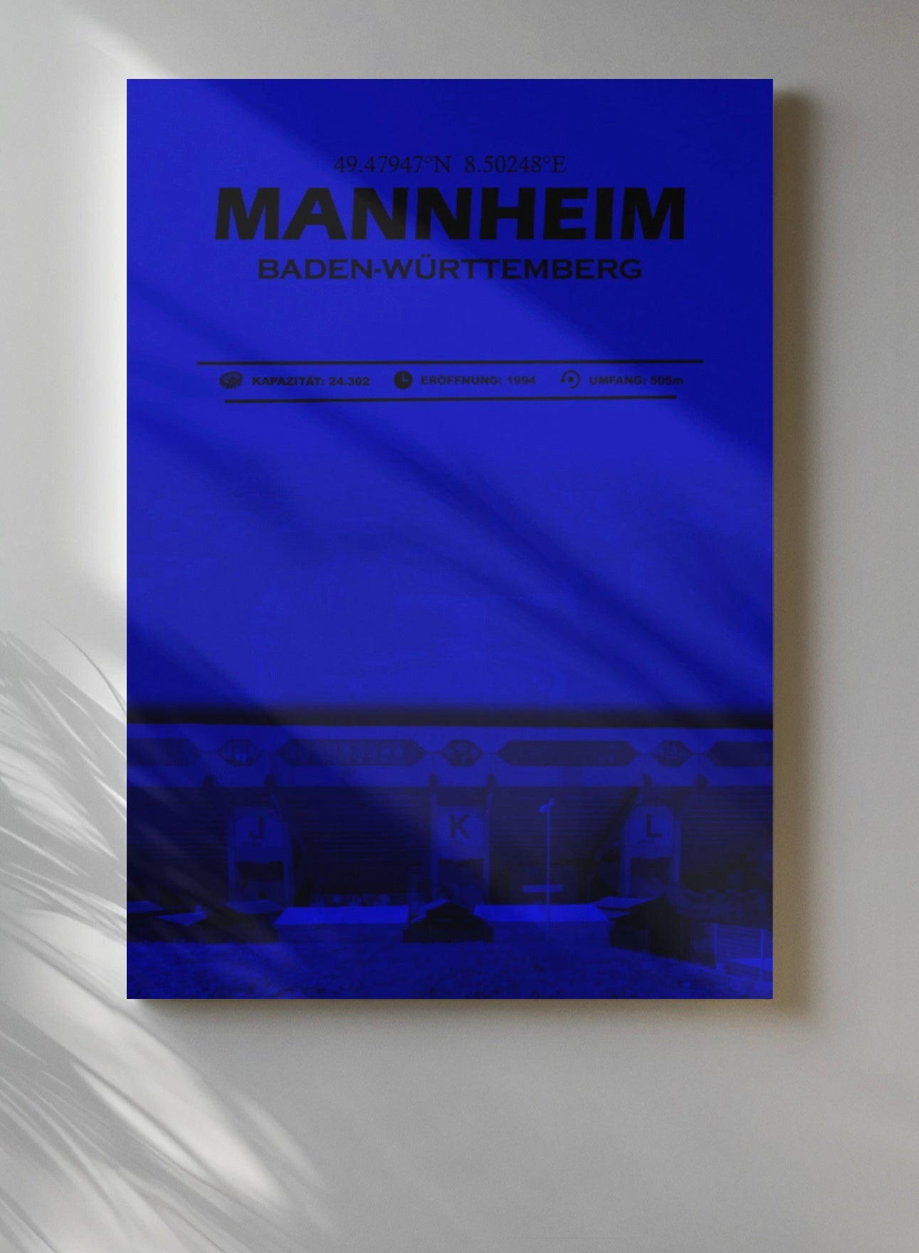 Mannheim Stadion Leinwand
