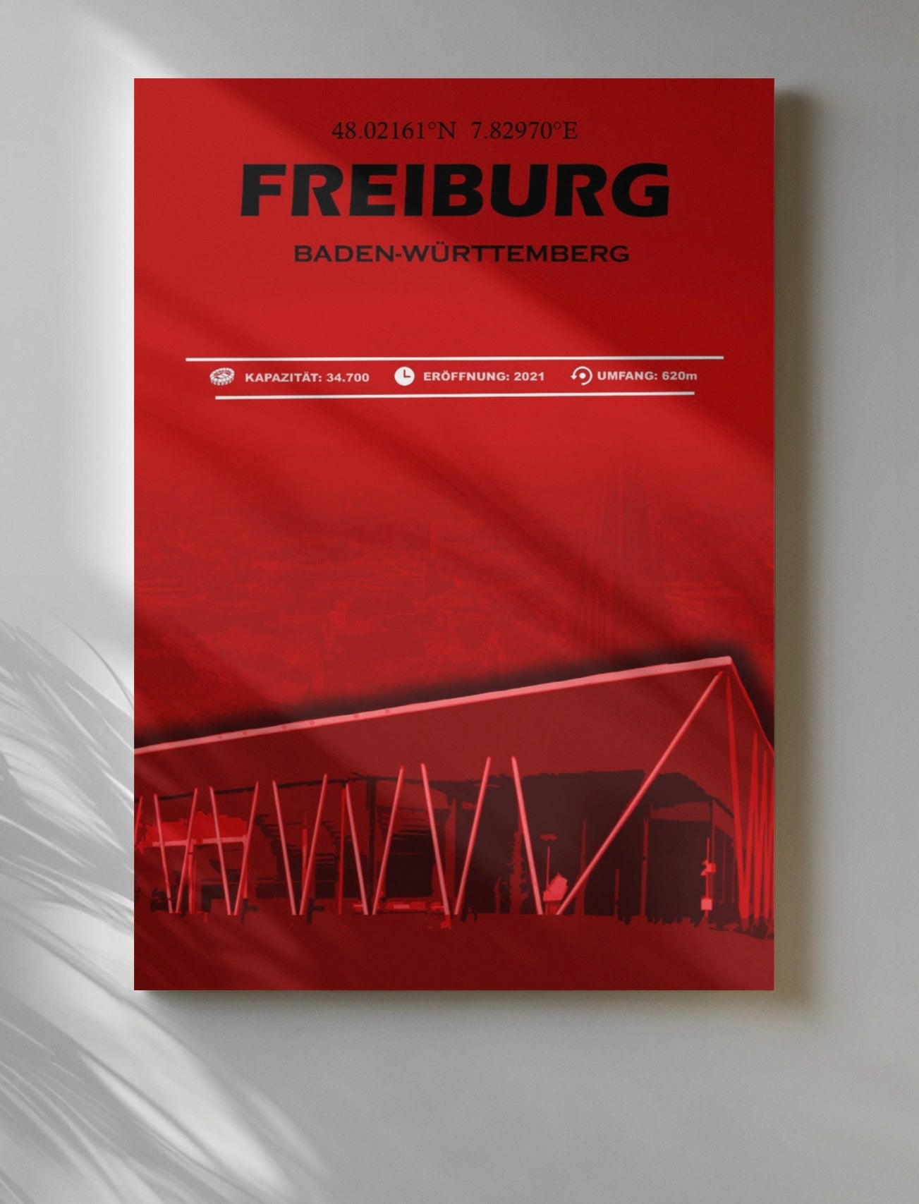 Freiburg Stadion Leinwand