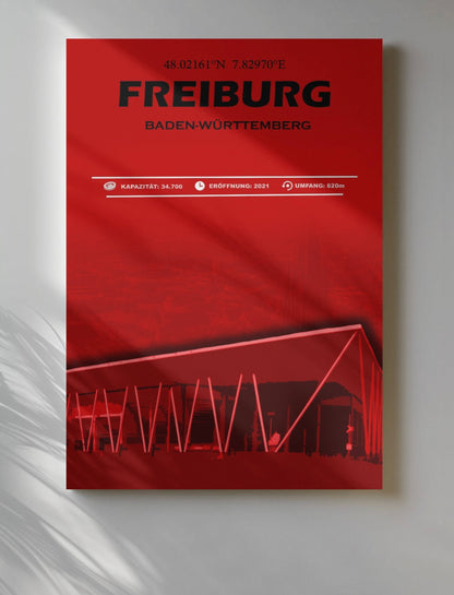 Freiburg Stadion Leinwand
