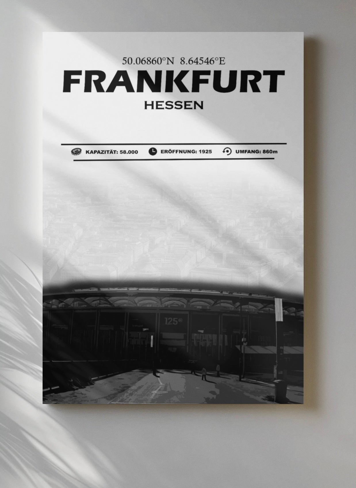 Frankfurt Stadion Leinwand
