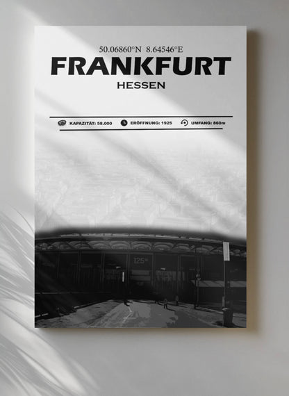 Frankfurt Stadion Leinwand