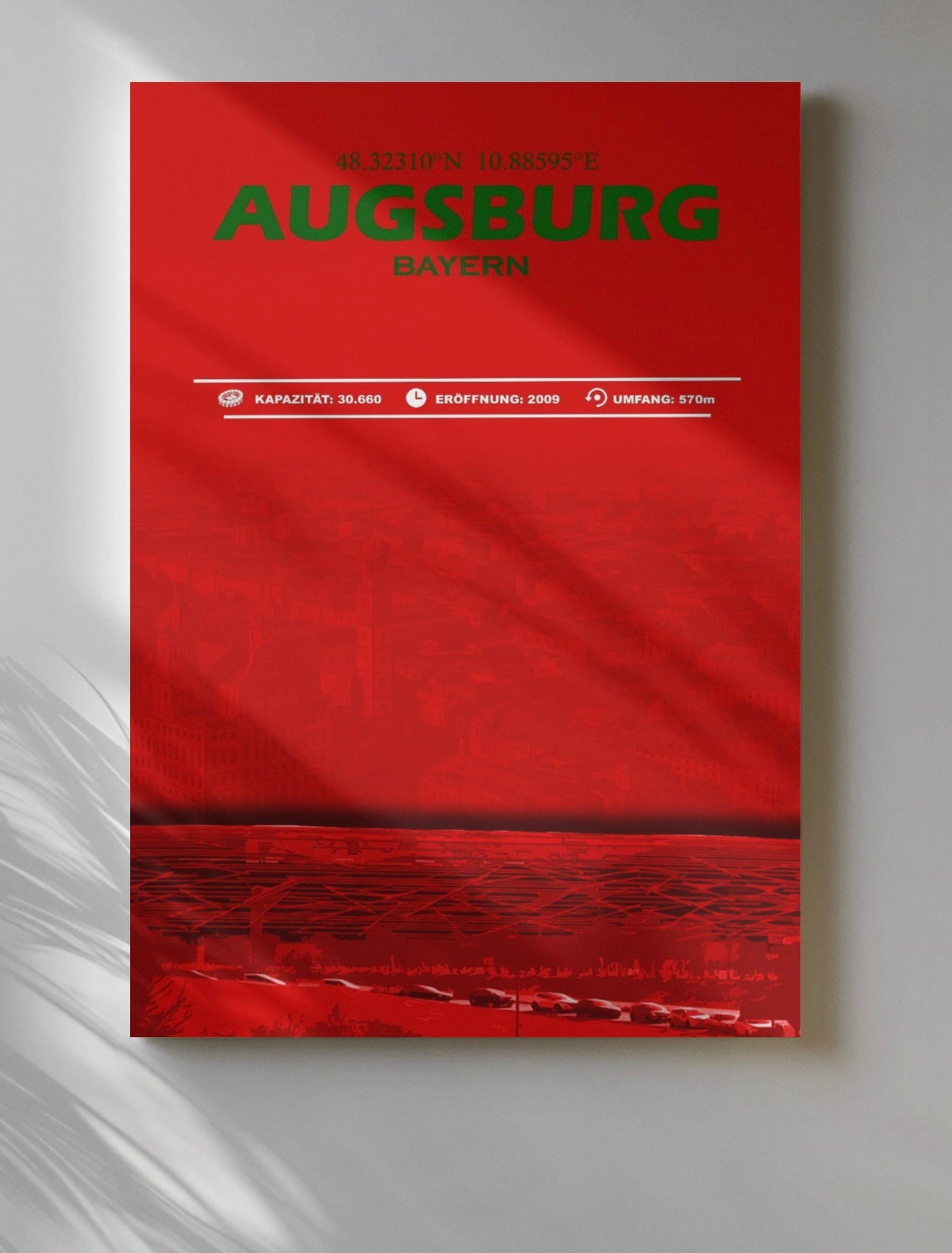 Augsburg Stadion Leinwand