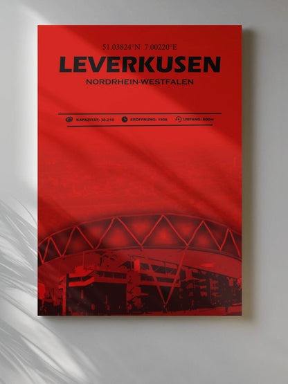 Leverkusen Stadion Leinwand