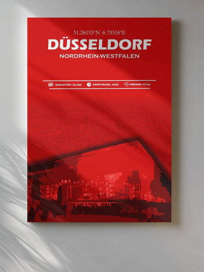 Düsseldorf Stadion Leinwand