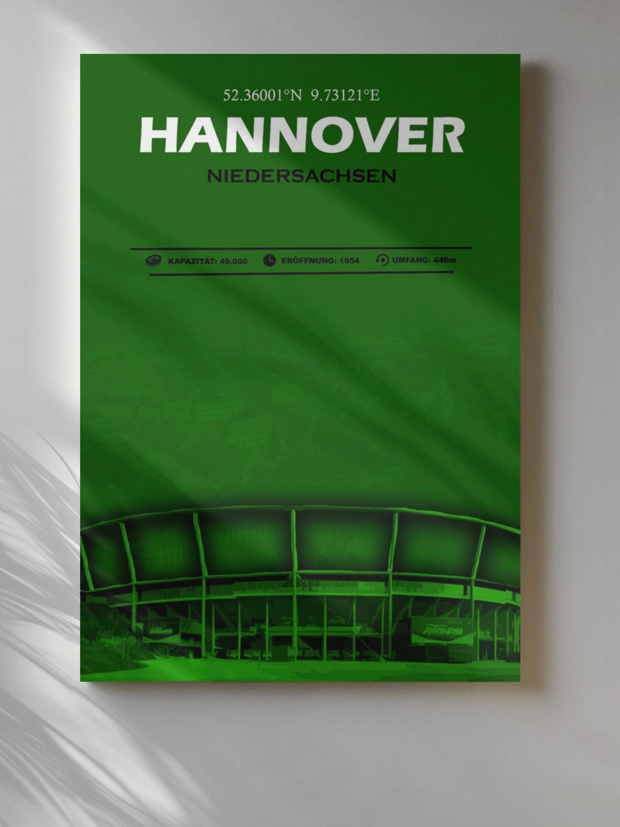 Hannover Stadion Leinwand