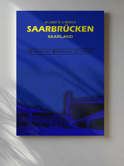 Saarbrücken Stadion Leinwand