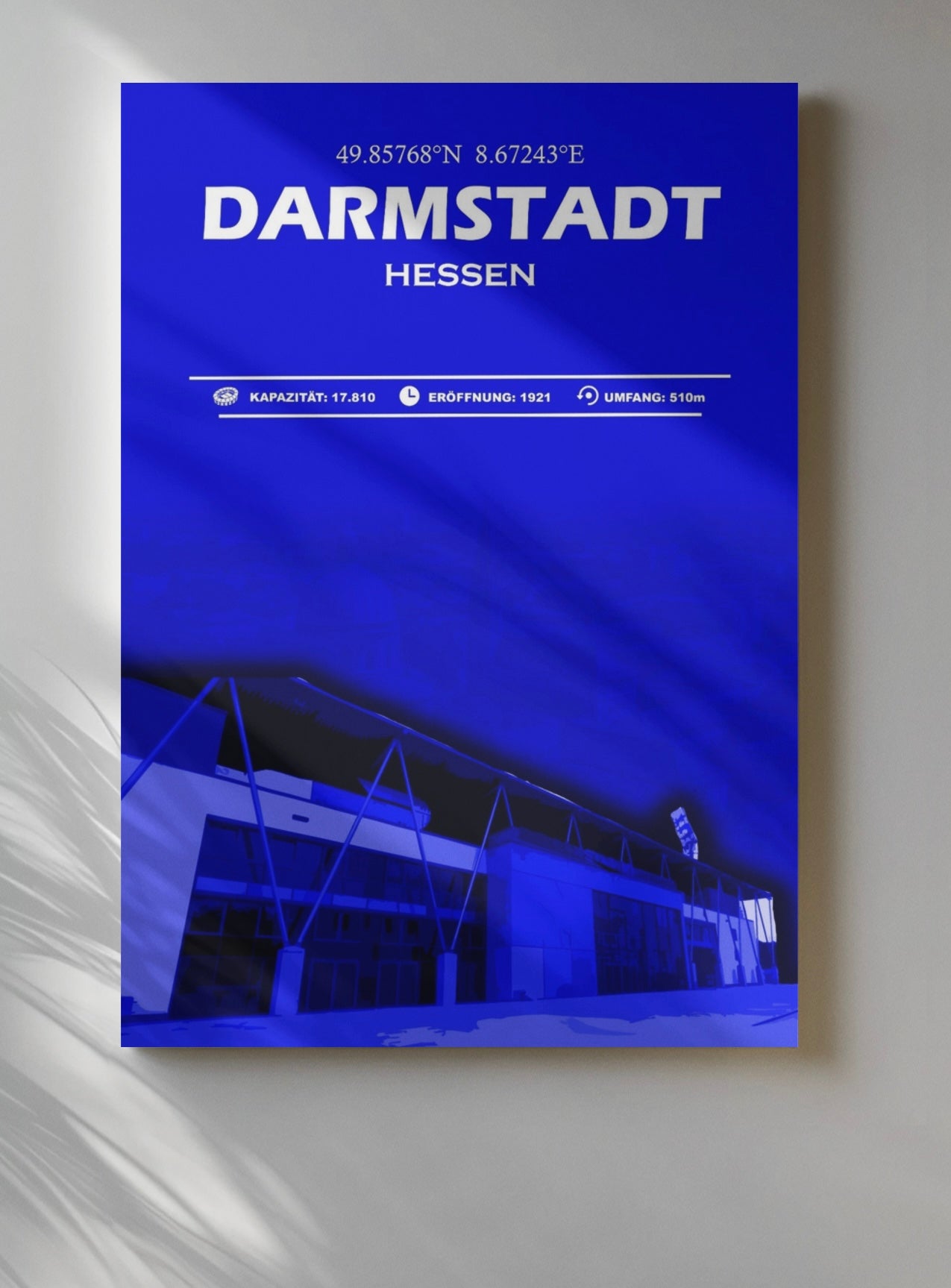 Darmstadt Stadion Leinwand