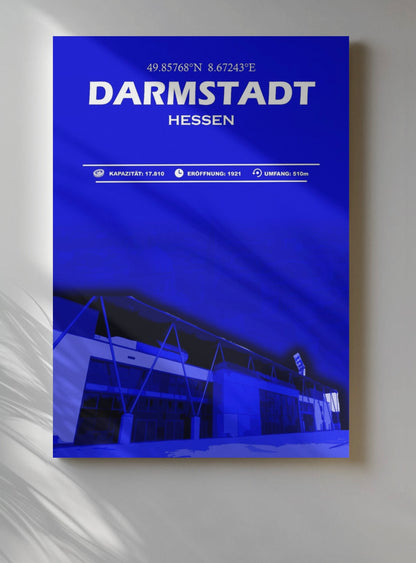 Darmstadt Stadion Leinwand