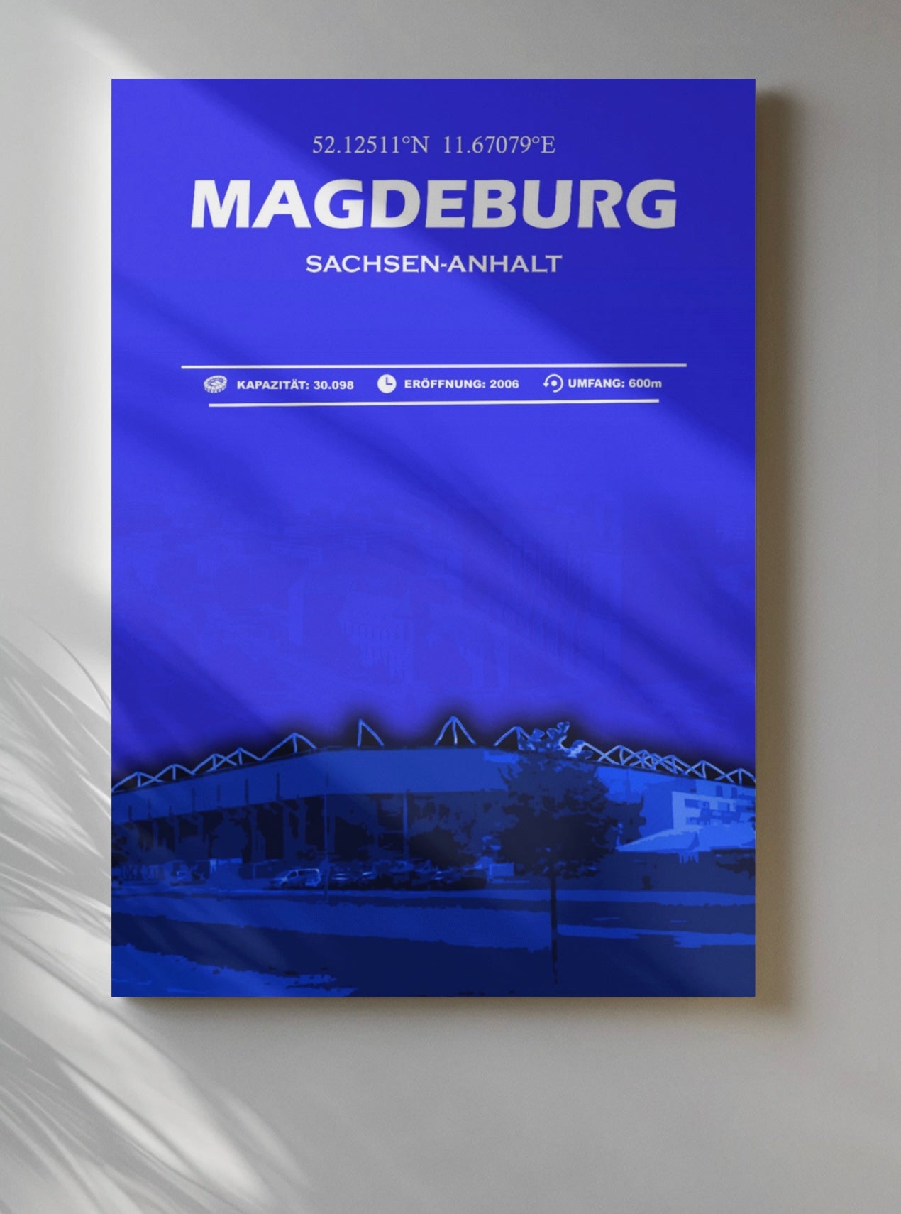 Magdeburg Stadion Leinwand