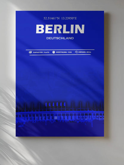 Berlin Stadion Leinwand