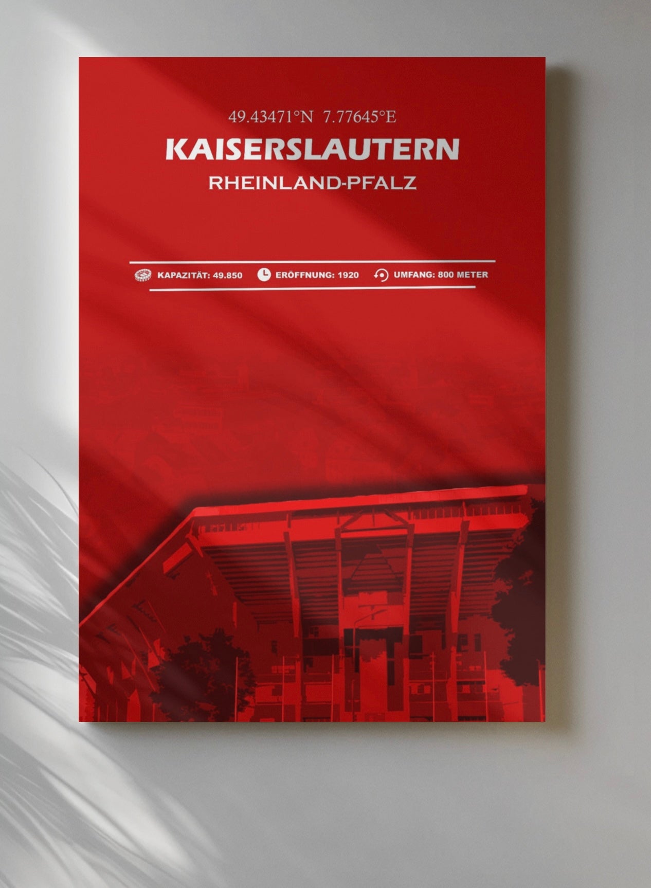 Kaiserslautern Stadion Leinwand