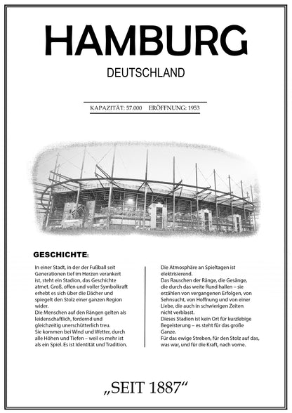 Hamburg Stadion Leinwand
