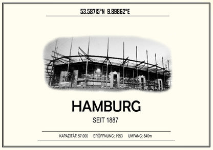 Hamburg Stadion Leinwand