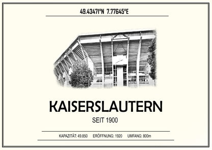 Kaiserslautern Stadion Leinwand