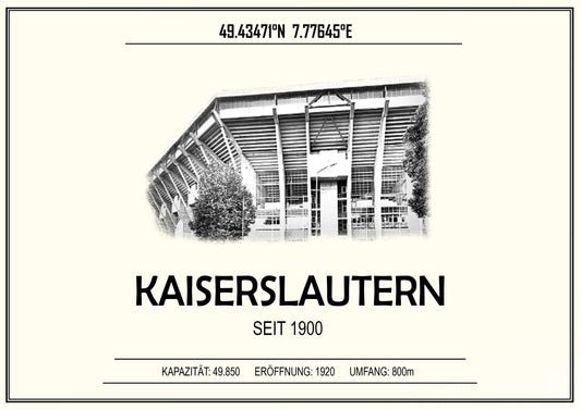 Kaiserslautern Stadion Leinwand