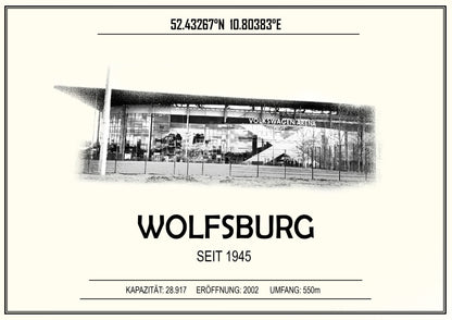 Wolfsburg Stadion Leinwand