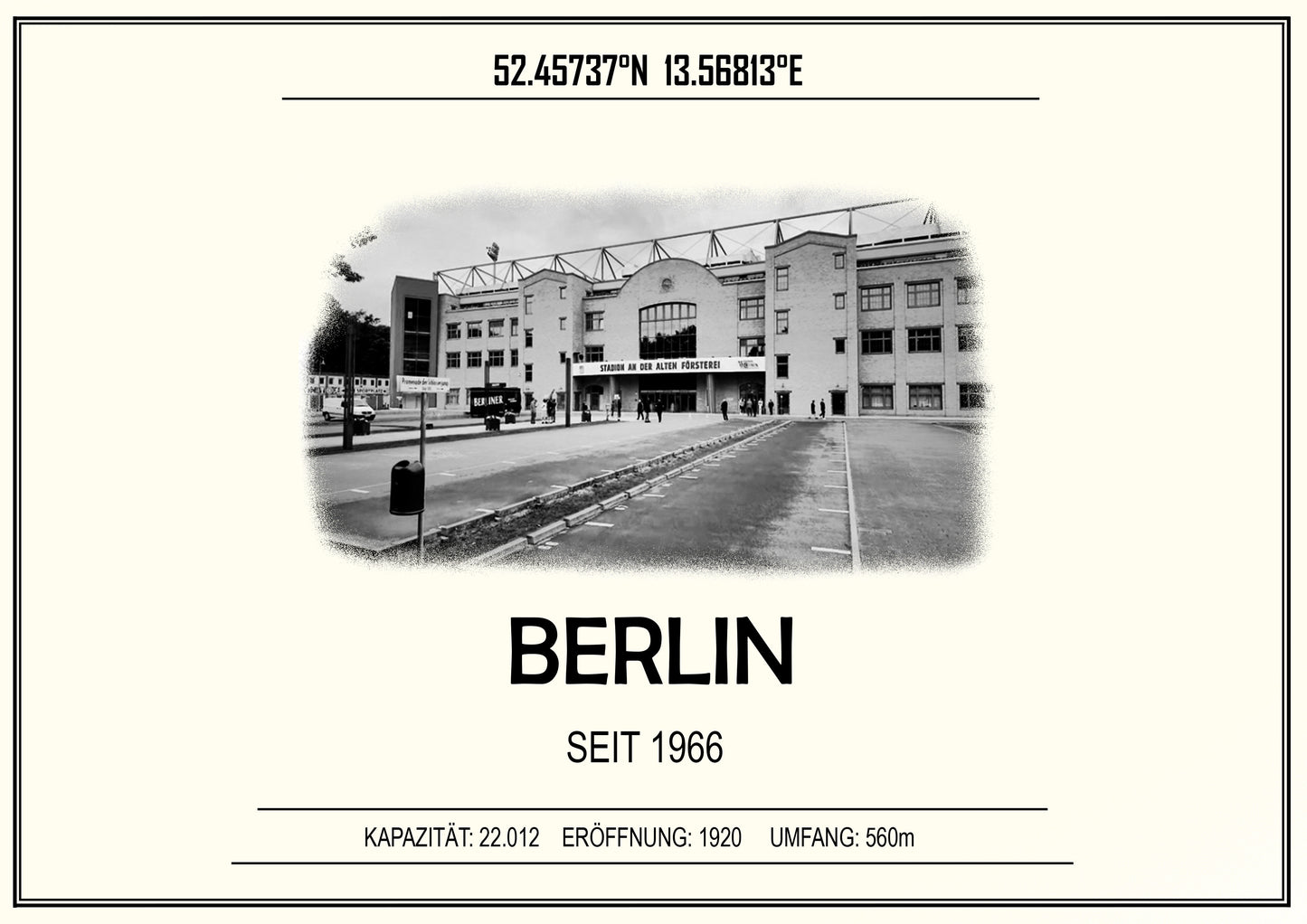 Berlin Stadion Leinwand