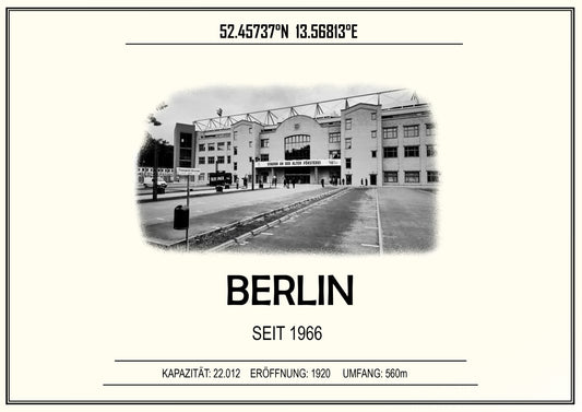 Berlin Stadion Leinwand