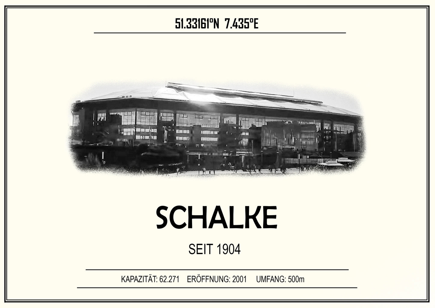 Schalke Stadion Leinwand