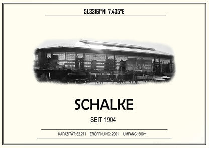Schalke Stadion Leinwand