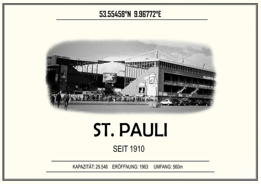 St. Pauli Stadion Leinwand