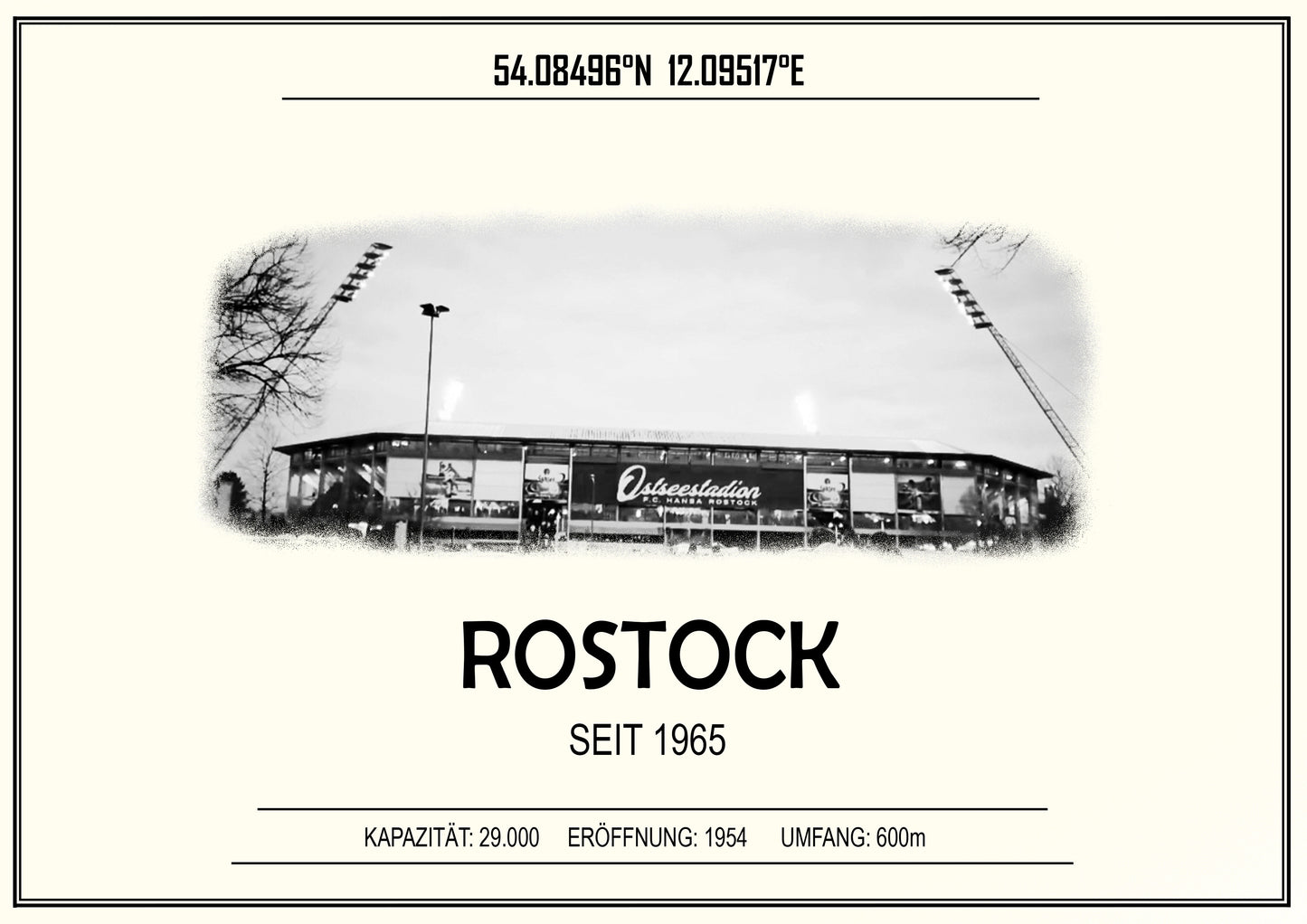Rostock Stadion Leinwand