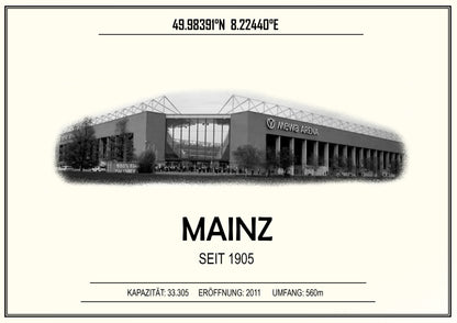 Mainz Stadion Leinwand