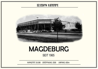 Magdeburg Stadion Leinwand