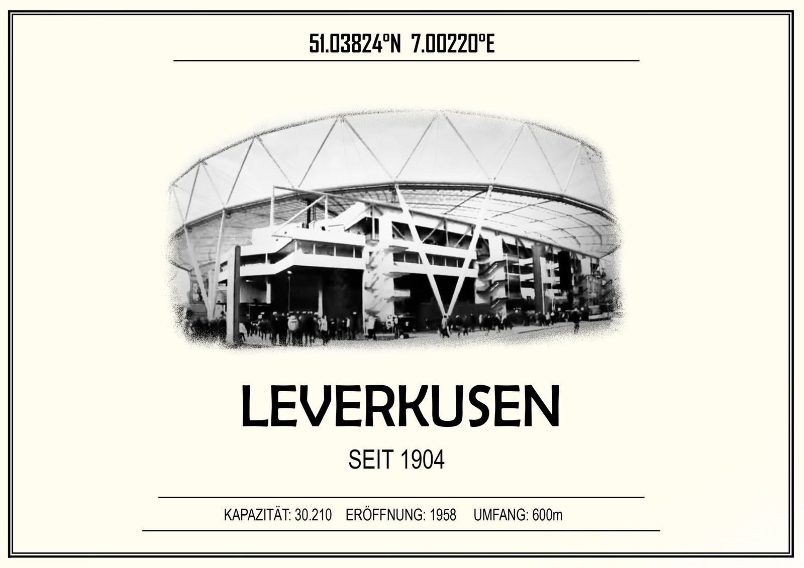 Leverkusen Stadion Leinwand