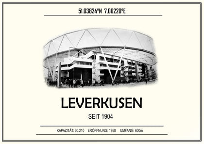 Leverkusen Stadion Leinwand