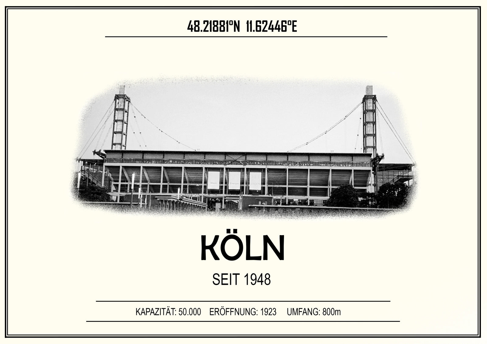 Köln Stadion Leinwand
