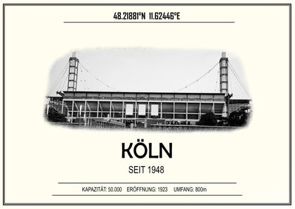 Köln Stadion Leinwand