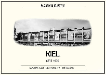 Kiel Stadion Leinwand